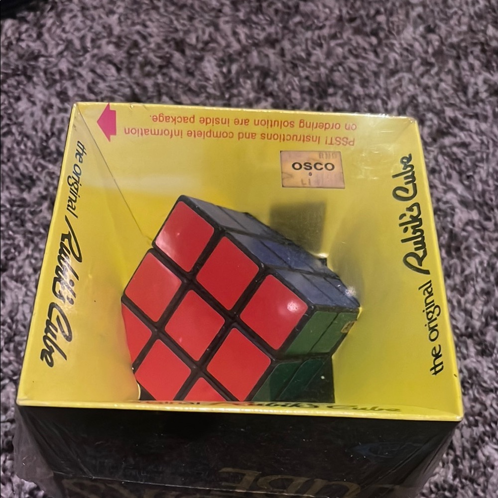 Vintage Collectors Classic Rubik’s Cube in original packaging!
